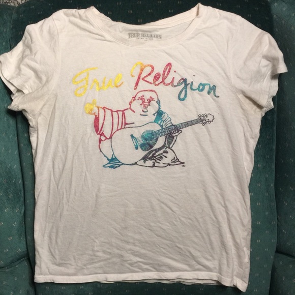 True Religion Girl’s Large Rainbow Buddha T-Shirt - Picture 2 of 5